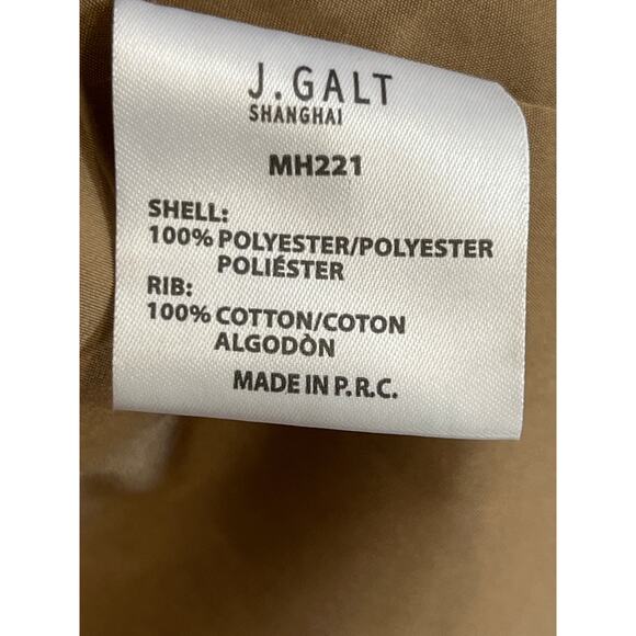 J. Galt California Sherpa Fleece Zip Jacket Tan Teddy Full Zip Women’s One Size - Picture 3 of 9